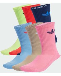 adidas Originals - Trefoil Cushion Crew Socks 6 Pairs - Lyst
