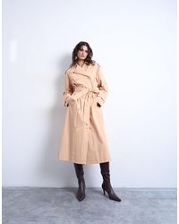 TOPSHOP - – longline-trenchcoat aus nylon - Lyst