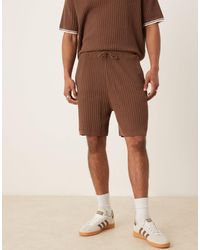 ASOS - Oversized Textured Knitted Shorts - Lyst