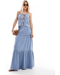 esmé studios - Esmee Exclusive Tiered Maxi Beach Skirt - Lyst