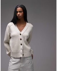 & Other Stories - Pure Wool Ribbed Cardigan - Lyst