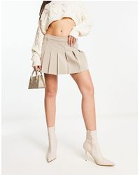 NA-KD - X Hanna Schonberg Belted Pleated Micro Mini Skirt - Lyst