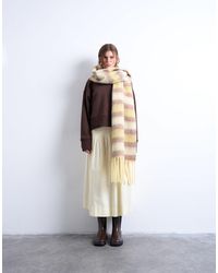 TOPSHOP - Sydney Striped Blanket Scarf - Lyst