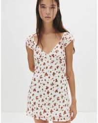 Pull&Bear - – kurzes, strukturiertes kleid - Lyst