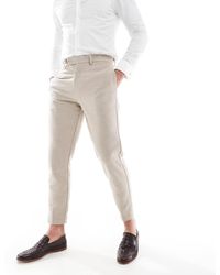 ASOS - Wool Blend Tapered Suit Trousers - Lyst