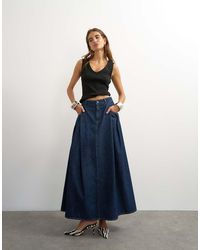 TOPSHOP - Cocoon Maxi Skirt - Lyst