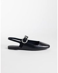 Calvin Klein - Square Ballerina Sling Back Pumps - Lyst