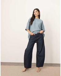 ARRANGE - Oversized Textured Boxy Woven T-shirt - Lyst