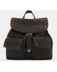 Pull&Bear - Buckle Pocket Backpack - Lyst