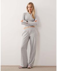Kaiia - Cotton Rich Wide Leg Sweatpants - Lyst