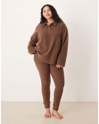 ASOS - Asos Design Curve Mix & Match Lightweight Fleece Collared Sweater - Lyst