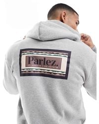 Parlez - Oversized Hoodie Met Logoprint Op De Achterkant - Lyst