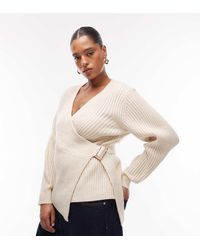 ASOS - Asos Design Curve Wrap Cardigan - Lyst
