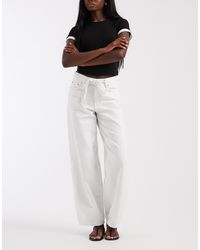 ONLY - Gianna Mid Waist Straight Leg Jeans - Lyst