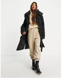 asos parka coats womens