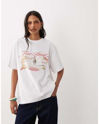 ASOS - Oversized T-Shirt With Free Spirit Rodeo Graphic - Lyst