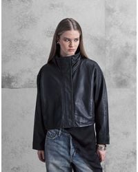 AllSaints - Ryder Relaxed Leather Jacket - Lyst
