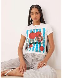 ASOS - Baby-T-Shirt Met Grafische Tomatenprint - Lyst