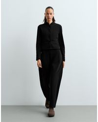 Oysho - Shawl Collar Cotton Jacket - Lyst