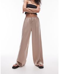 TOPSHOP - Pantalones color topo - Lyst