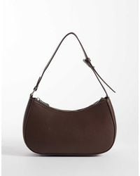 Pieces - Leather Look Shoulder Bag - Lyst