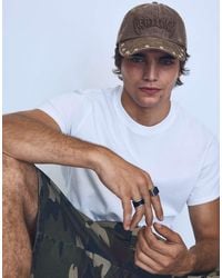 Bershka - Embroidered Eyelet Cap - Lyst