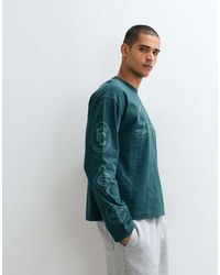 ASOS - Boxy Oversized Long Sleeve T-shirt With Text Graphic - Lyst