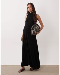 asos edition maternity embroidered floral maxi dress in dobby spot ASOS Asos Edition Maternity Embroidered Floral Maxi Dress In Dobby Spot in  Natural