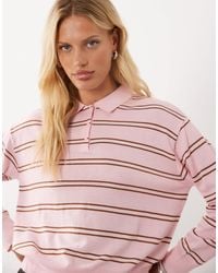 Mango - Long Sleeve Polo Top - Lyst