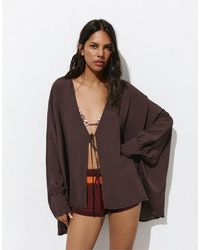 Pull&Bear - Fluid Cape Jacket - Lyst