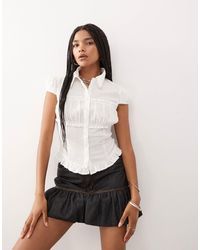 Collusion - Fitted Textured Shirt - Lyst
