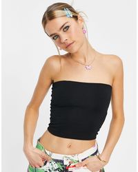 Collusion - Jersey Double Lined Bandeau Top - Lyst