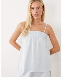 ASOS - Shirred Square Neck Cami Top Co-ord - Lyst