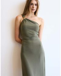 Stradivarius - Metallic Detail Dress - Lyst