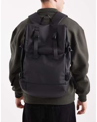 ASOS - Zaino Rolltop Gommato - Lyst