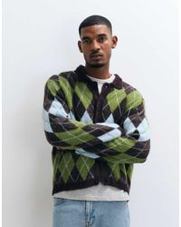 Huf - Cooper Argyle Knit Jumper - Lyst