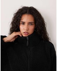 Cotton On - Giacca Sherpa Da Trail Nera - Lyst