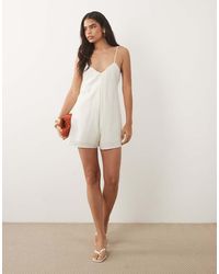Mango - Strappy Cami Playsuit - Lyst