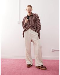 Collusion - Relaxed Woven Pant With Linen - Lyst