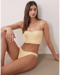 Dippin' Daisy's - Dippin Daisys High Leg Bikini Bottom With Picot Trim - Lyst