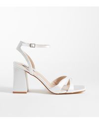 Be Mine Wide Fit - Be Mine Bridal Wide Fit Eshma Block Heeled Sandals - Lyst
