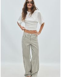 Stradivarius - Short Kimono Sleeve T-Shirt - Lyst