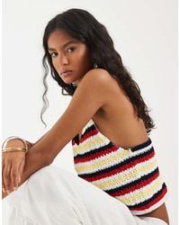 Pieces - Crochet Knitted Cami Top - Lyst