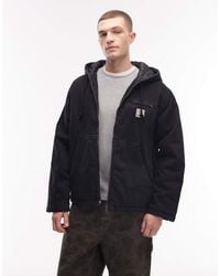Carhartt - Cleveland Oversized Hooded Denim Jacket - Lyst