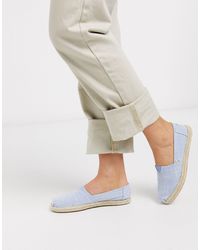 TOMS Синие Эспадрильи В Горошек -синий