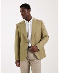 ASOS - Mix & Match Linen-rich Slim Suit Jacket - Lyst