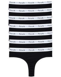 French Connection - 7 Pack Cotton Fcuk Ladies Thongs - Lyst