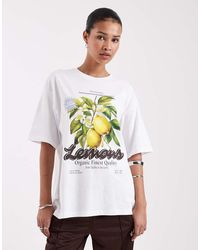 JJXX - Oversized T-shirt With Lemon Print - Lyst