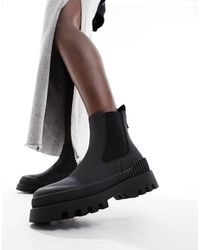ONLY - Stivali Neri Con Plateau E Suola Spessa Resistenti All'Acqua - Lyst