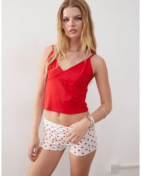 Collusion - Polka Dot Fold Over Shorts - Lyst